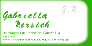 gabriella mersich business card